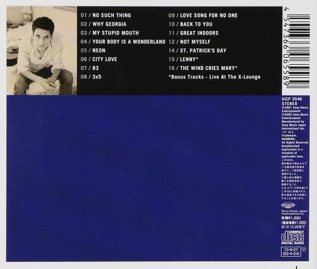 New John Mayer CD Room For Squares 2 Bonus Tracks Japan OBI