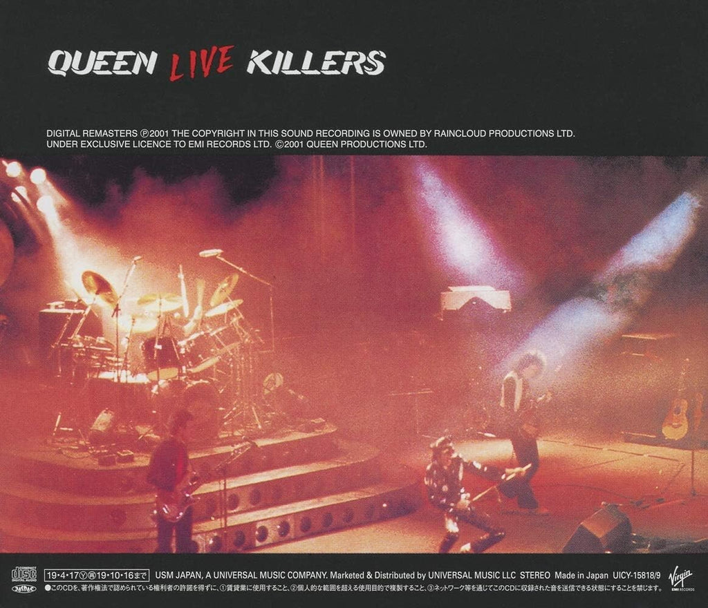 QUEEN LIVE KILLERS  (Jewel Case) JAPAN ONLY 2 SHM CD SET NEW