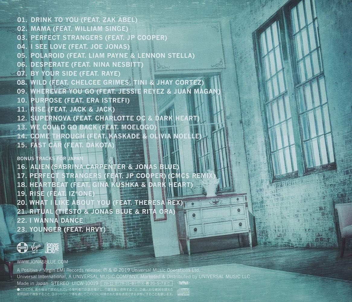 Jonas Blue Blue Deluxe Edition CD nostalgic melody maker Club New