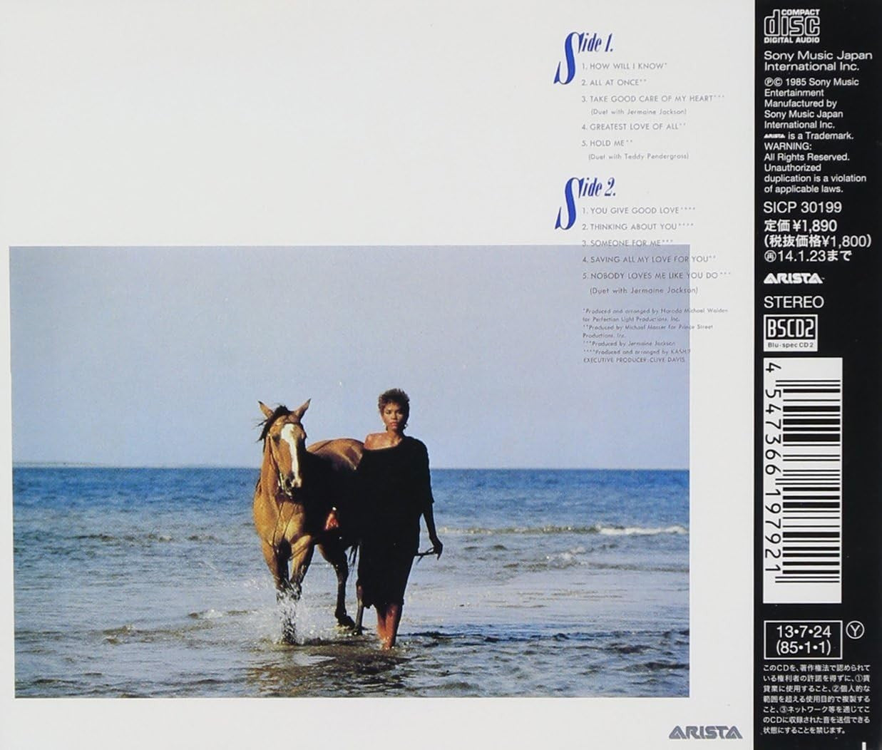 CD New Whitney Houston Whitney Houston Japan OBI E
