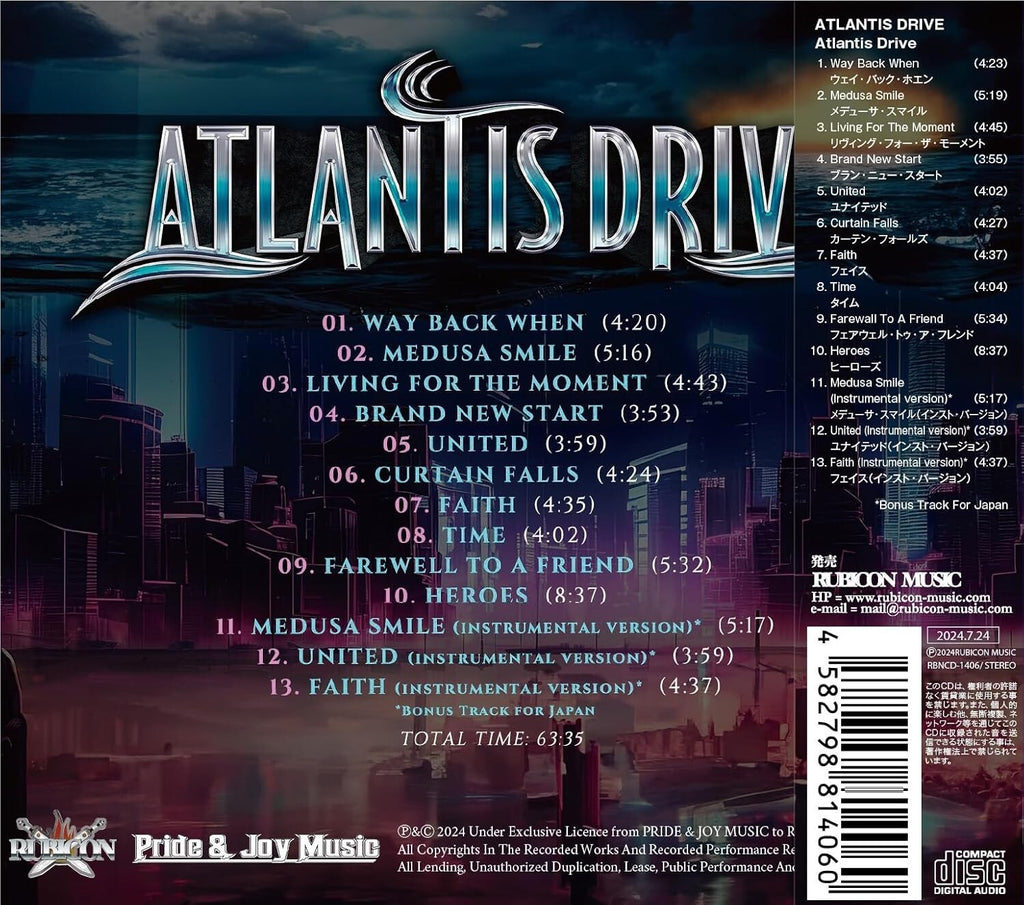 New ATLANTIS DRIVE ST + 3 CD Shining Black Sinner Voodoo Circle Melodic HR !