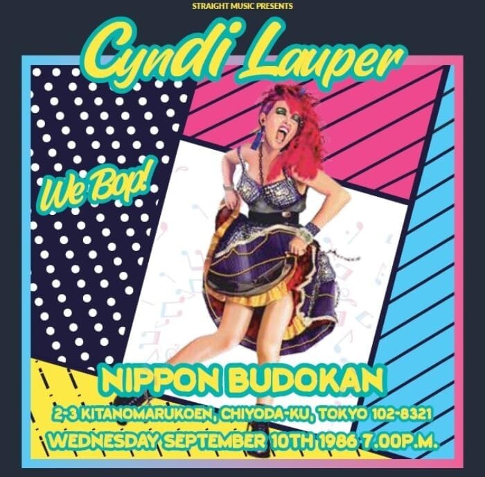 CD New Cyndi Lauper We Bop-Live In Budokan 1986 IMPORT Japan OBI
