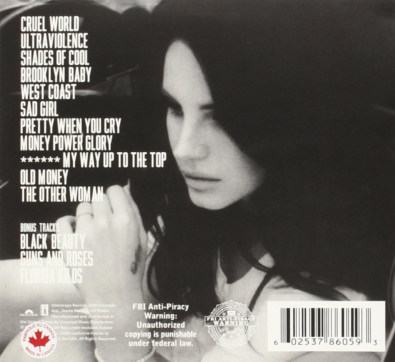 Ultraviolence Lana Del Rey Japan CD 15 Tracks w/ Flipside Bonus Japanese Edition