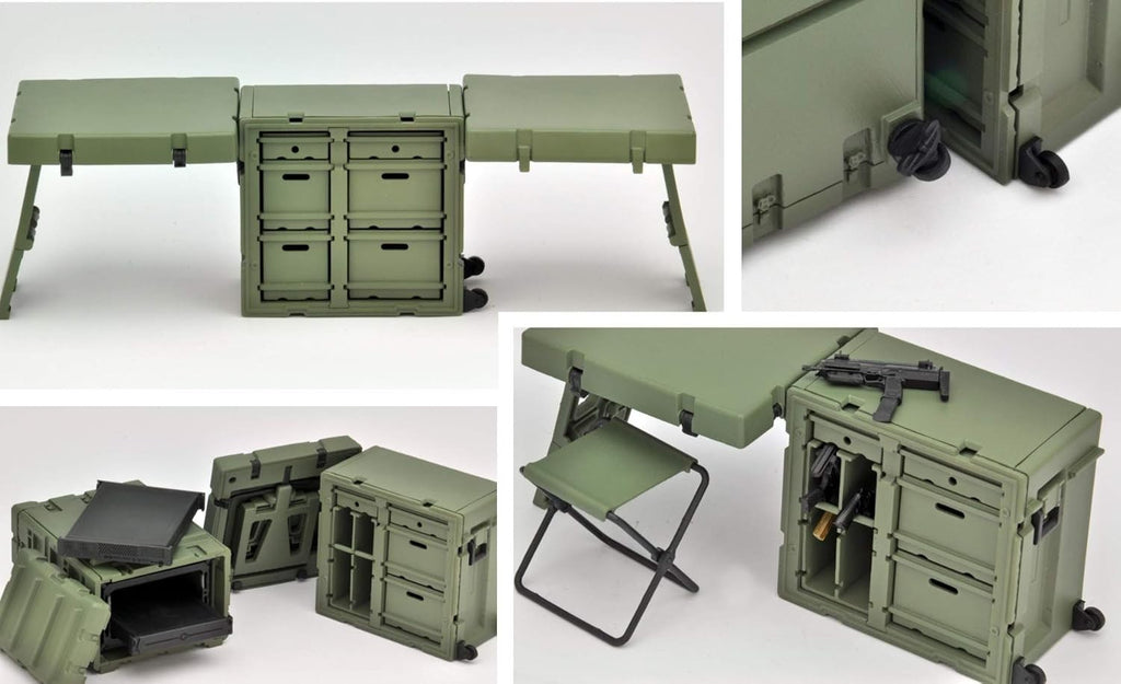 TOMYTEC Little Armory LD033 Field Desk A Plastic Model Kit 315377 NEW