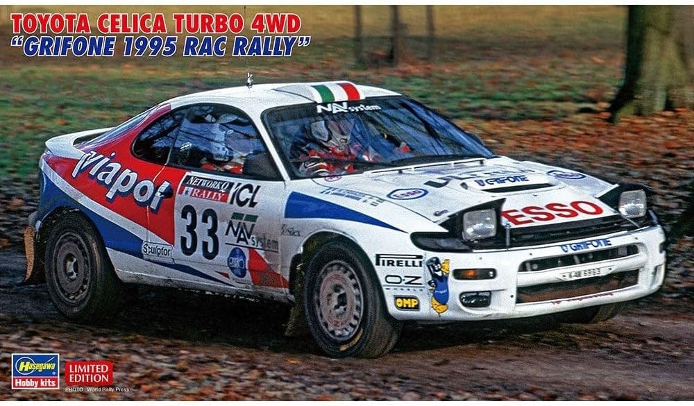 1/24 Toyota Celica Turbo 4WD Grifone 1995 RAC Rally Plastic Model 20594 NEW