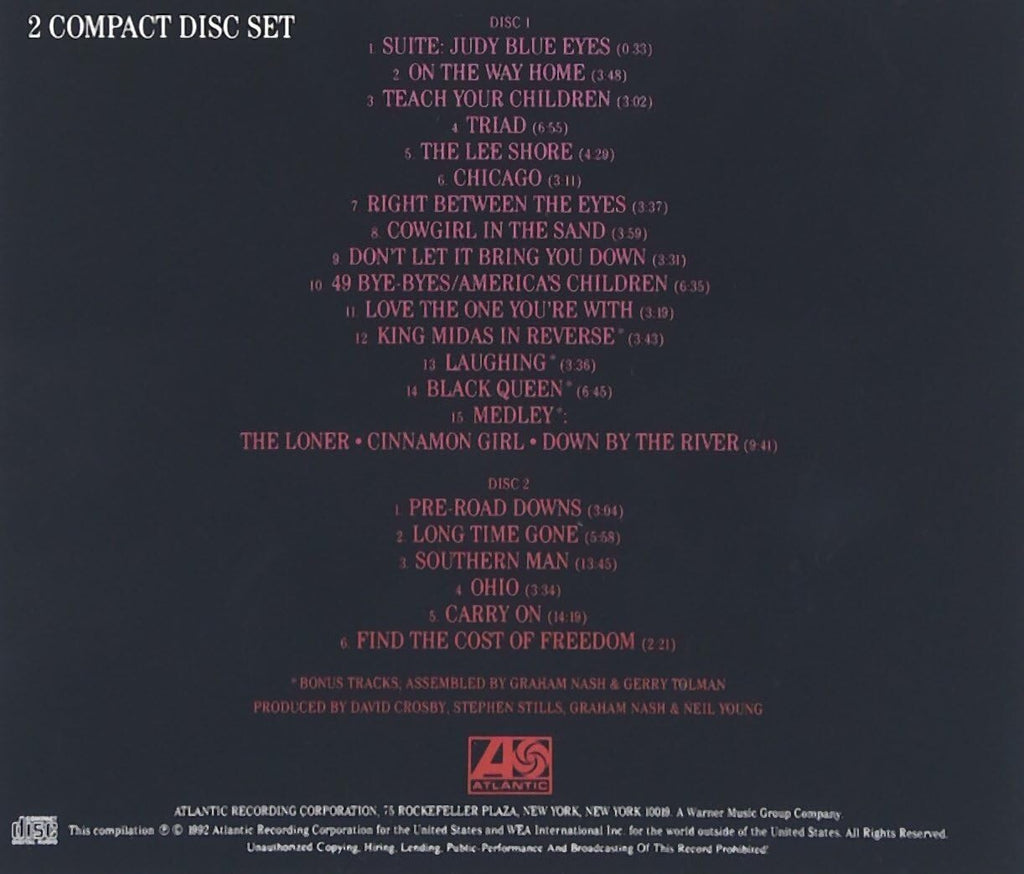 Crosby, Stills, Nash & Young CSN&Y Live 2CD 4 Way Street 1970 NEW
