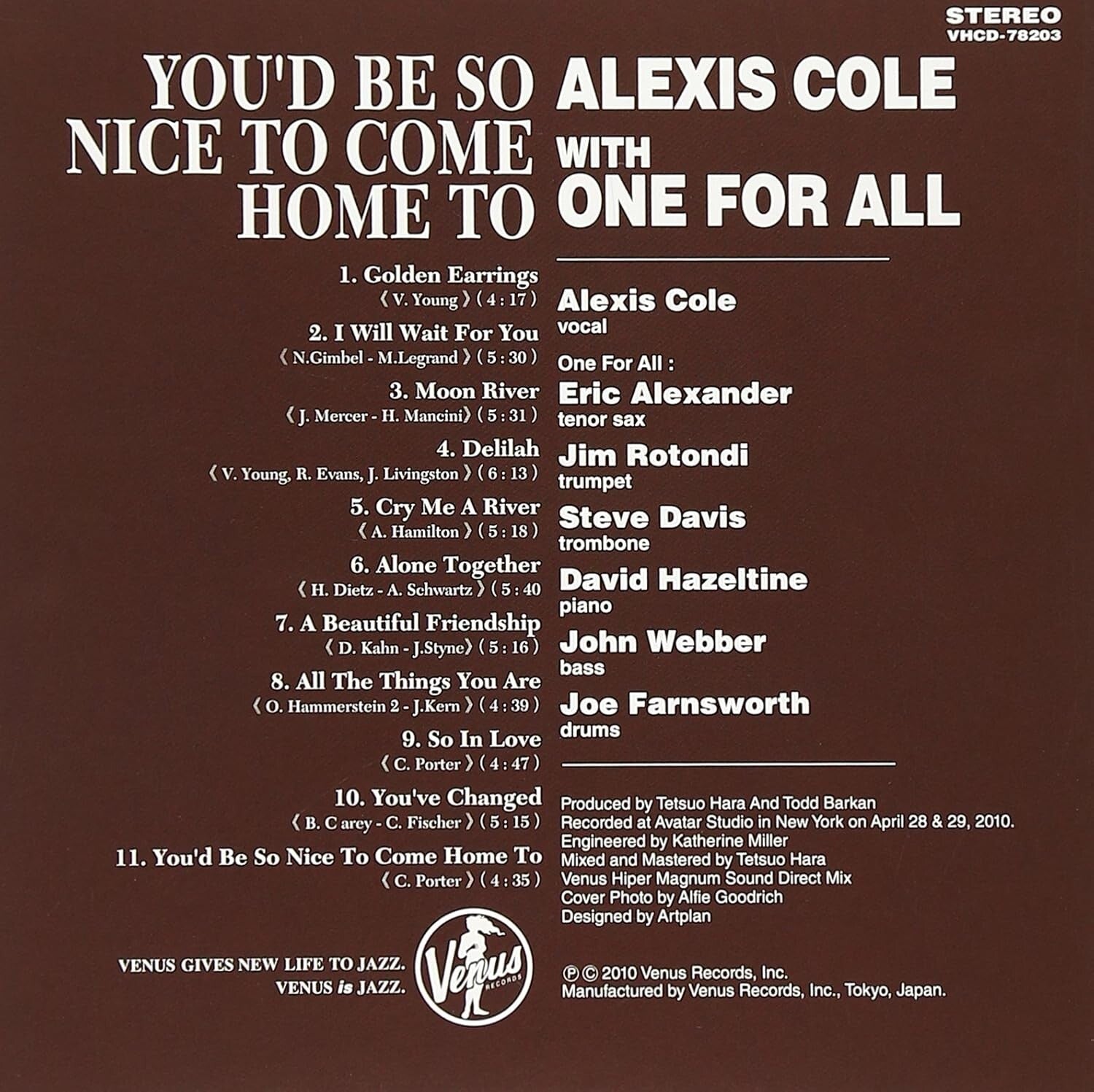 Alexis Cole Jazz Vocal CD Youd Be So Nice To Come Home To Sl New