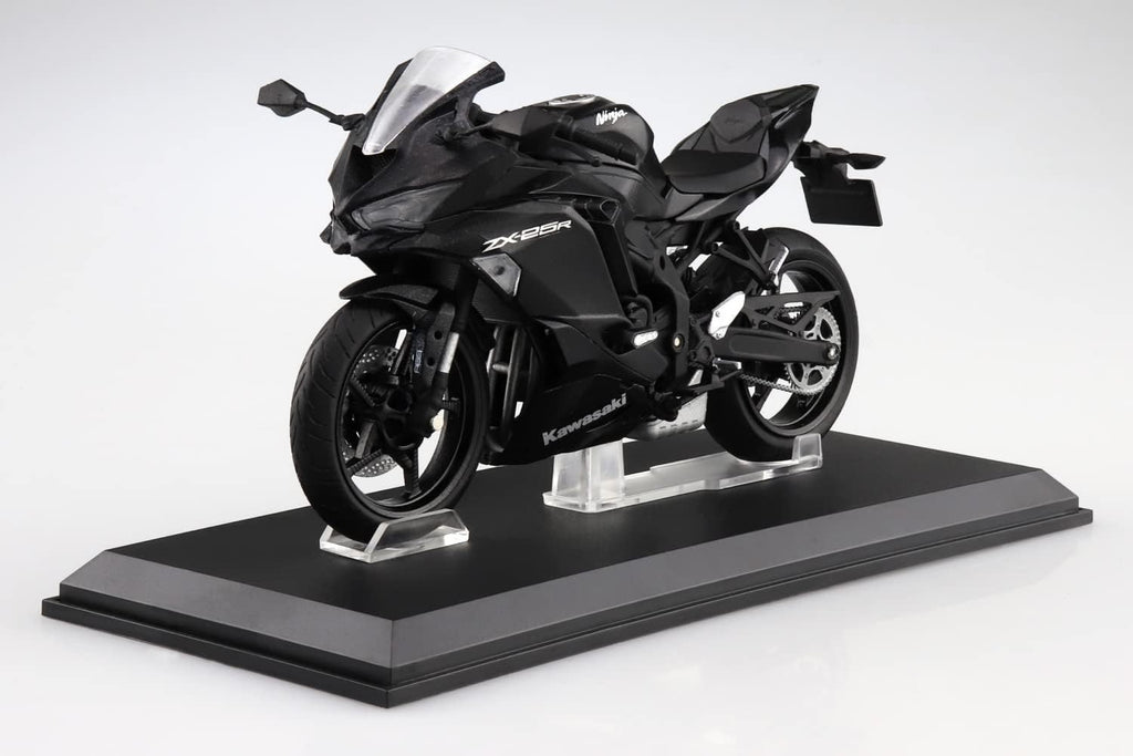 Aoshima Kawasaki Ninja ZX-25R (Metallic Spark Black) 1:12 Scale Diecast Bike NEW