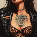 New L.A. GUNS Leopard Skin w/Bonus Track Japan CD Bonus Can badge included