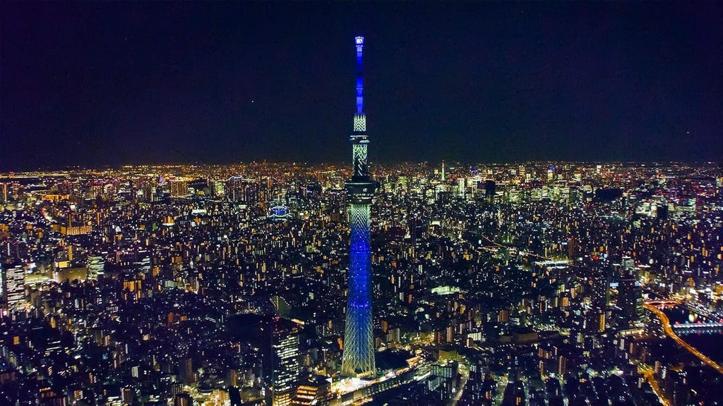 8K Aerial Night View SKY WALK TOKYO/YOKOHAMA 4K/HDR 4K Ultra HD Blu-ray NEW