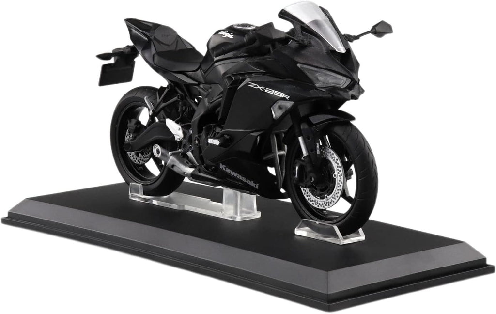 Aoshima Kawasaki Ninja ZX-25R (Metallic Spark Black) 1:12 Scale Diecast Bike NEW