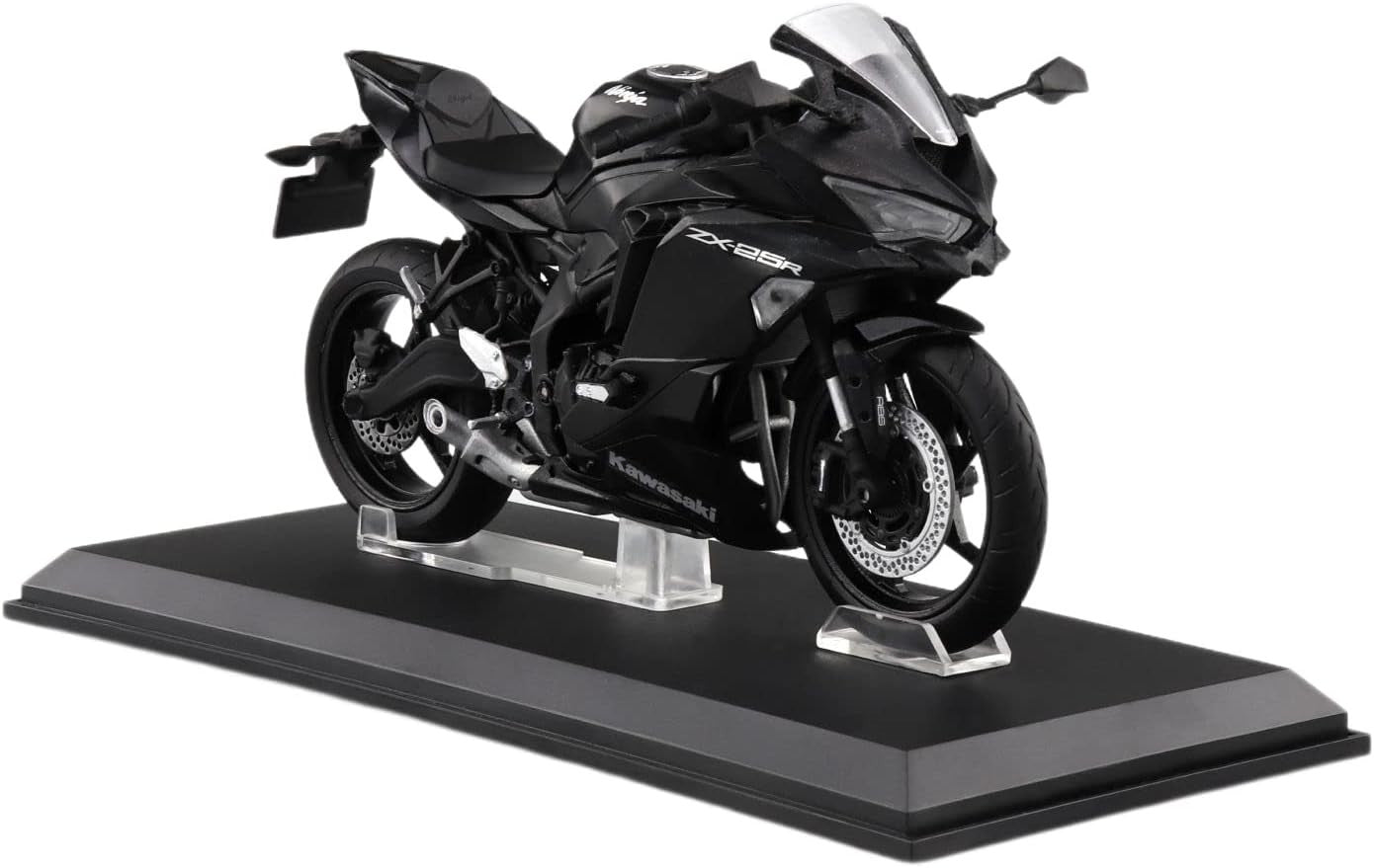 Aoshima Kawasaki Ninja ZX-25R (Metallic Spark Black) 1:12 Scale Diecast Bike NEW