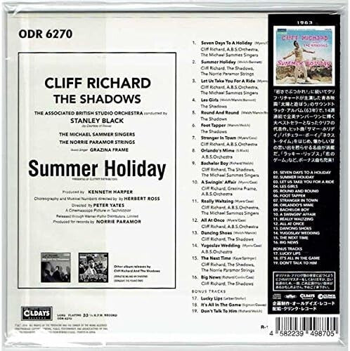 CLIFF RICHARD Summer Holiday with Bonus Tracks JP MINI LP CD New