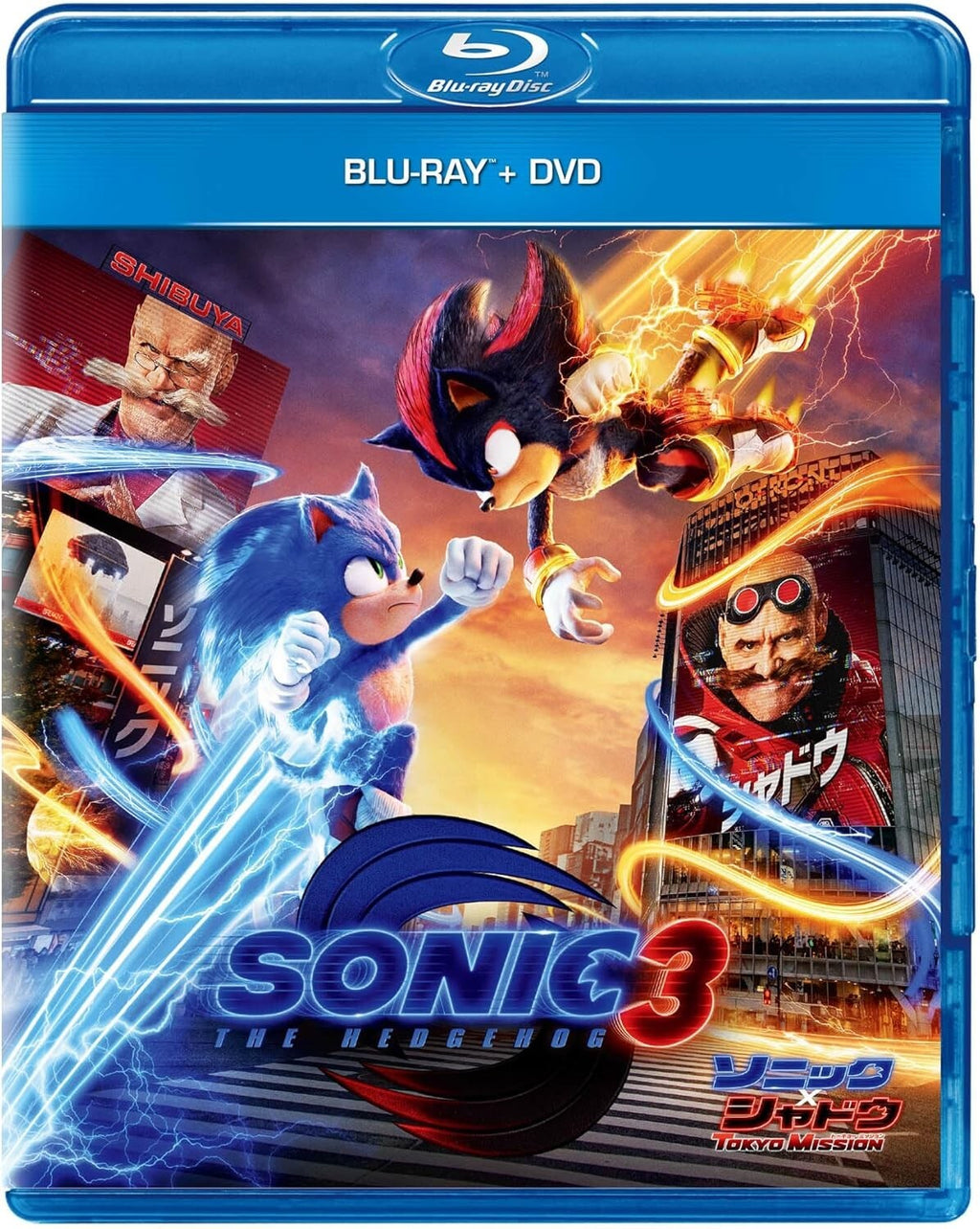 Blu-ray New Sonic The Hedgehog 3 Blu-ray + DVD Movie
