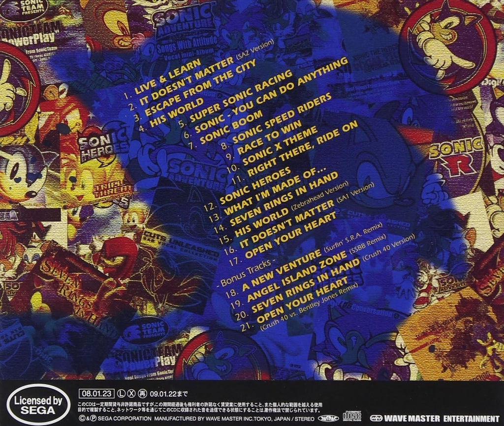 CD SEGA Sonic The Hedgehog True Blue The Best Of Sonic The Hedgehog Soundtrack