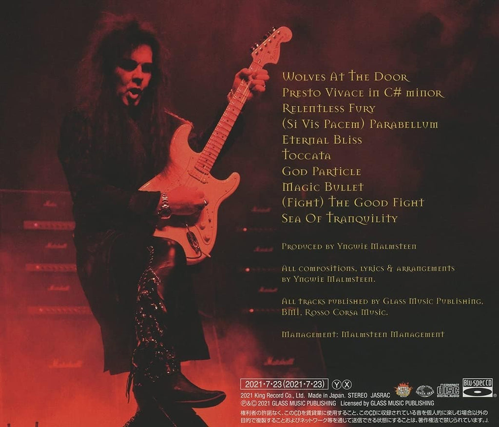 CD New YNGWIE MALMSTEEN Parabellum JAPAN Blu-spec CD