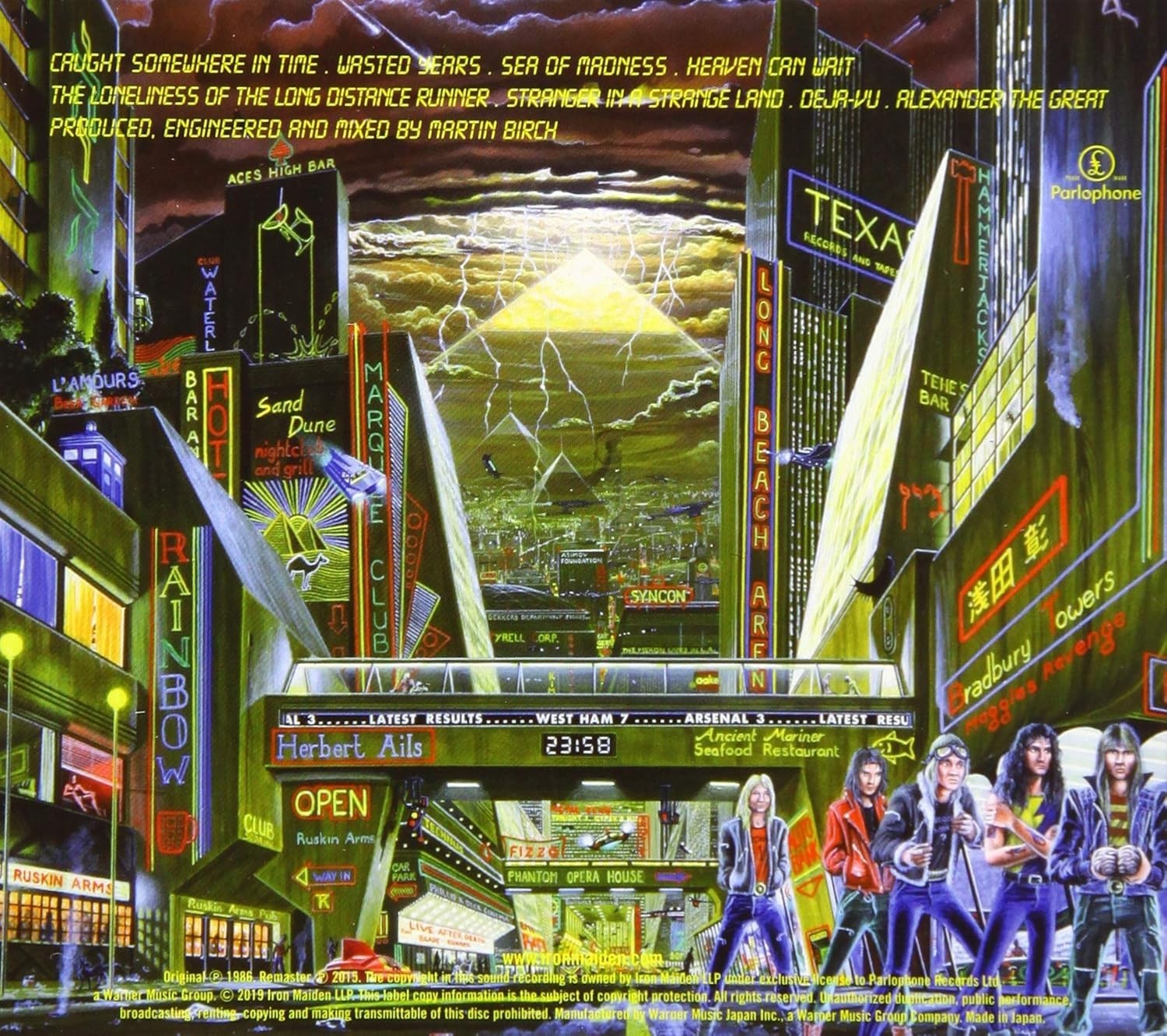 CD 2015 REMASTER IRON MAIDEN Somewhere In Time JAPAN DIGIPAK