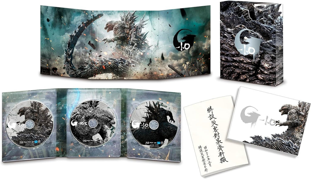 Godzilla Minus One -1.0 Deluxe Edition 3 Blu-ray+2 Booklet+Case Japan New