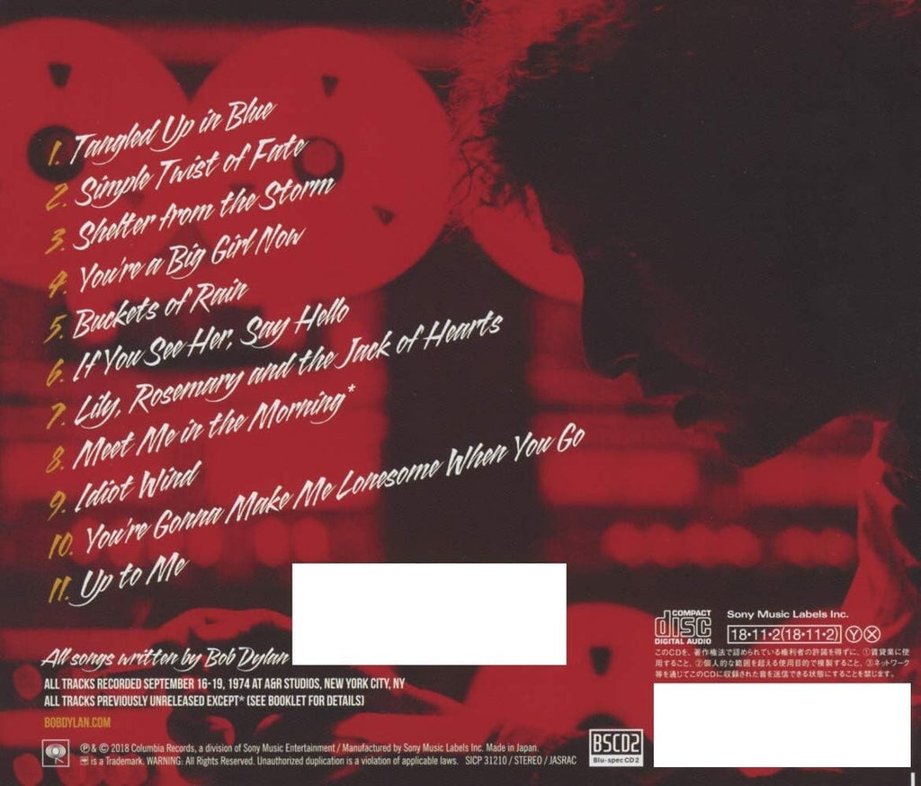 New 2018 JAPAN CD BOB DYLAN MORE BLOOD MORE TRACKS