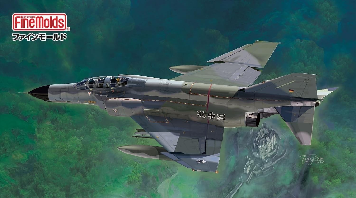 FineMolds 1/72 Scale German Air Force F-4F Fighter JG71 Richthofen Plastic New