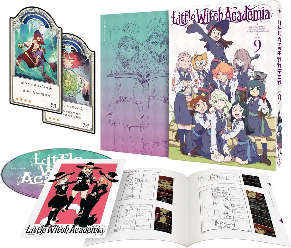 Little Witch Academia Vol.9 First Limited Edition Blu-ray Booklet Card New