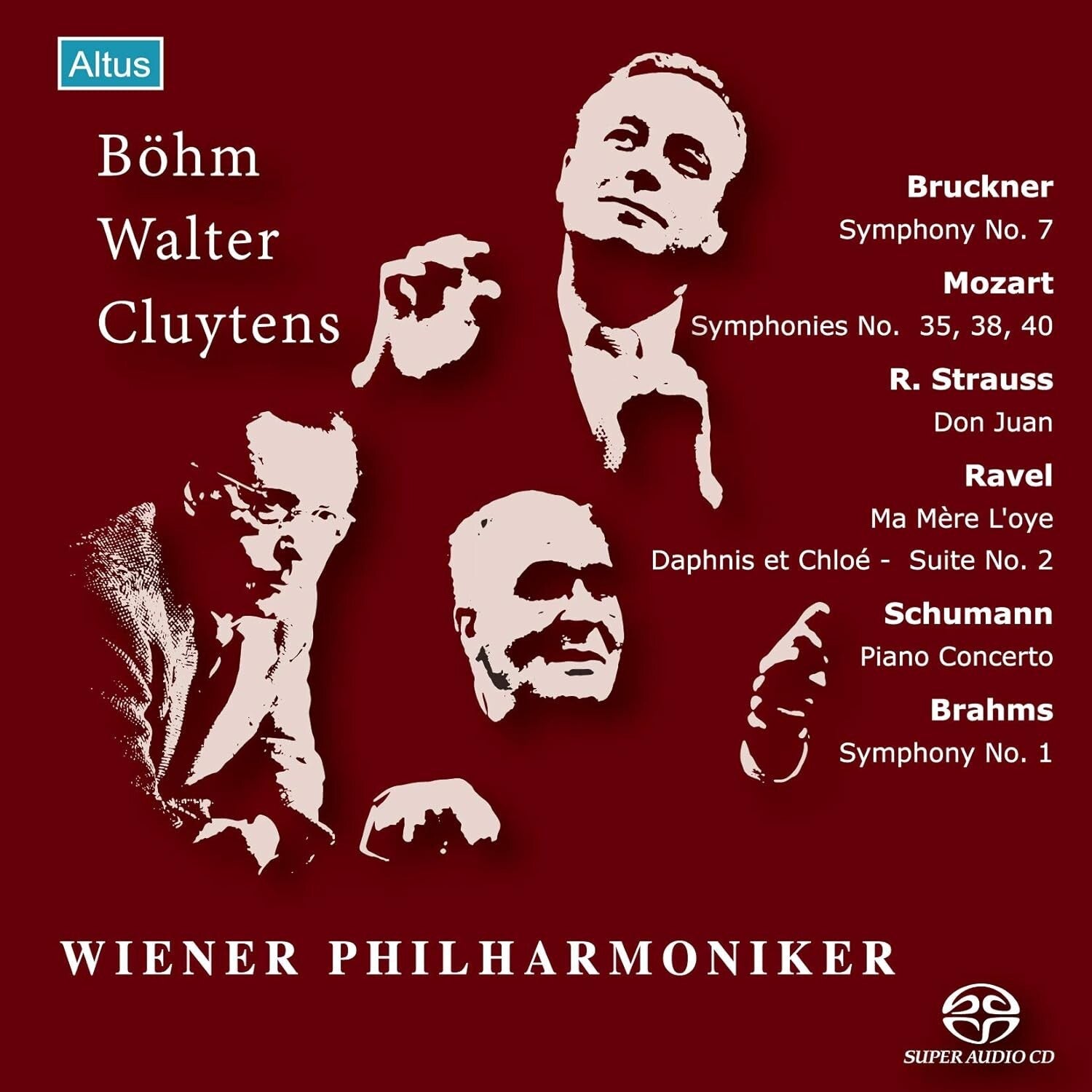 Bohm Walter Cluytens Wiener Philharmoniker ORF Live Recordings SACD Altus new