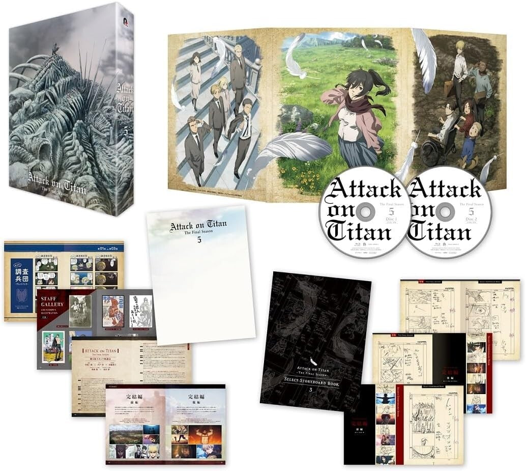 Attack on Titan The Final Season Vol.5 Limited Edition Blu-ray+Booklet Japan NEW