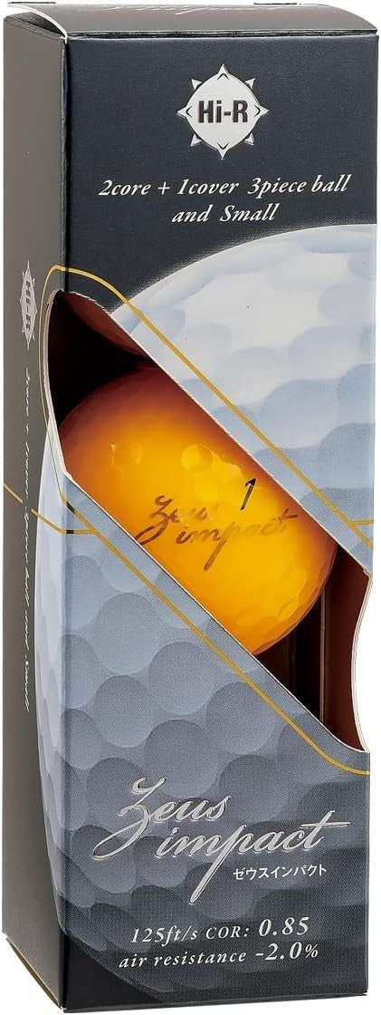Kasco Zeus Impact 3 Golf Ball Orange NEW