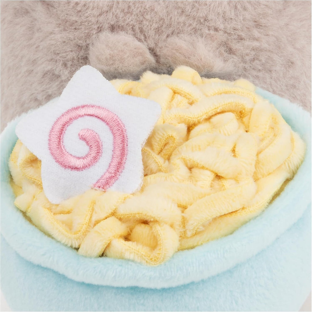 GUND Pusheen the Cat 10 year anniversary DX ramen bowl, a cute stuffed cat NEW