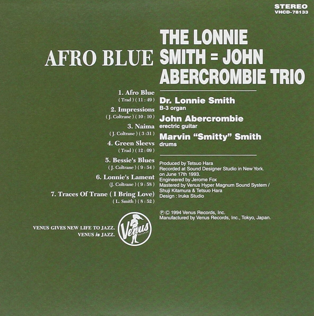 New The Lonnie Smith/John Abercrombie Trio CD Afro Blue Paper Slv. Japan OBI*