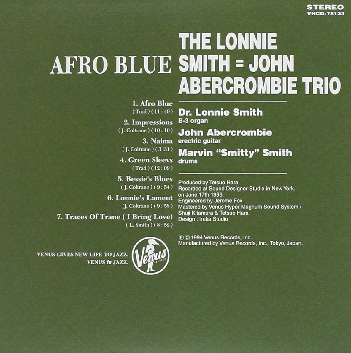 New The Lonnie Smith/John Abercrombie Trio CD Afro Blue Paper Slv. Japan OBI*