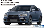 Aoshima Mitsubishi CZ4A Lancer Evolution X Final Edition 15 1:24 Scale NEW
