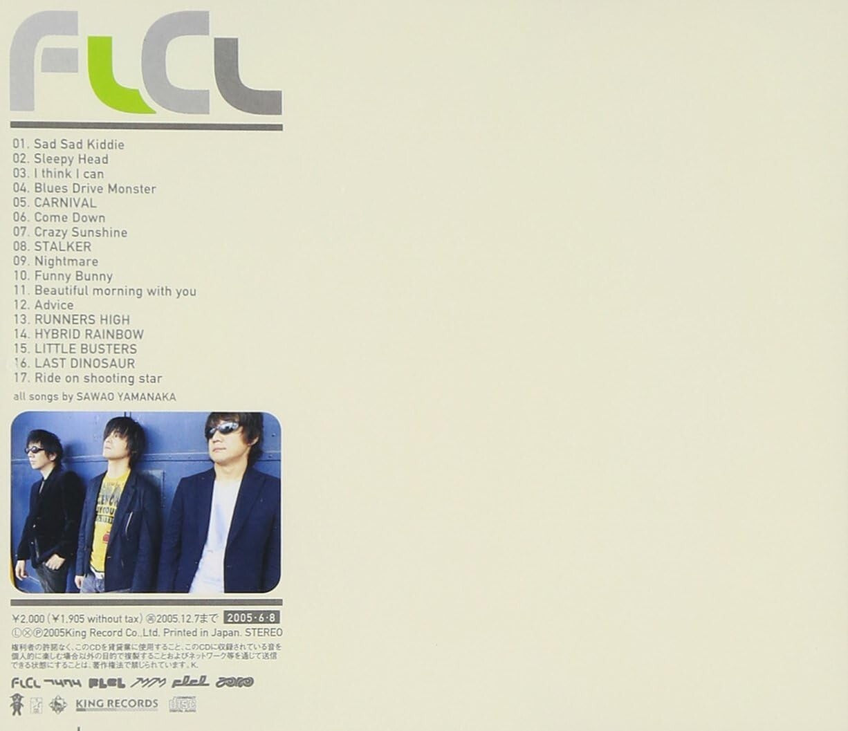 FLCL Original Soundtrack V.3 Audio CD From Japan NEW