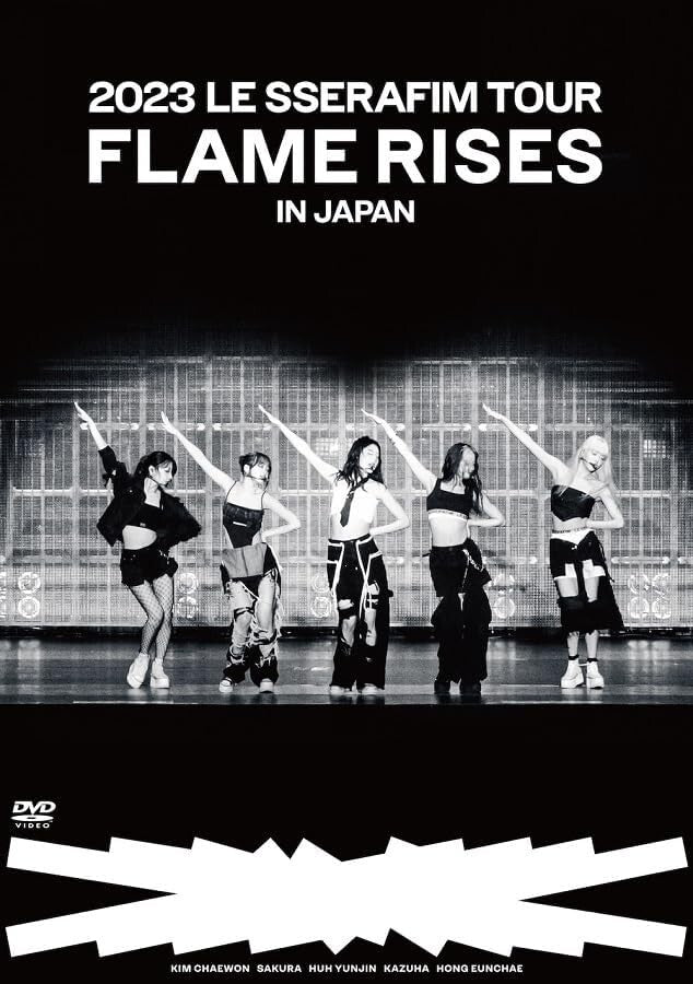 DVD LE SSERAFIM 2023 LE SSERAFIM TOUR FLAME RISES IN Standard Region 2