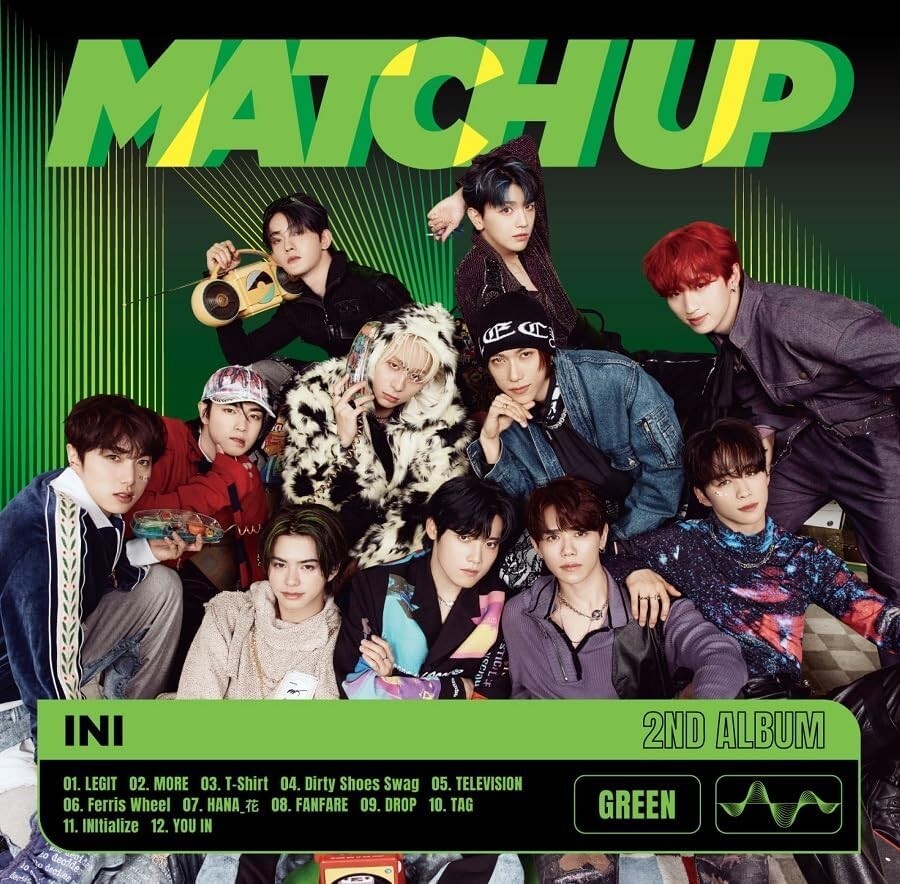 INI MATCH UP (GREEN Ver.) JAPAn CD Standard Edition New