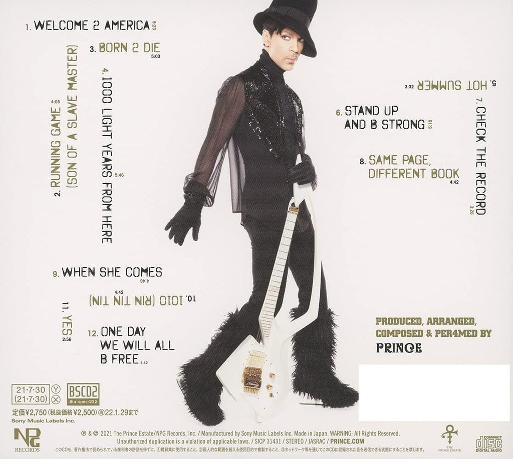 PRINCE WELCOM 2 AMERICA  JAPAN BLU-SPEC CD New