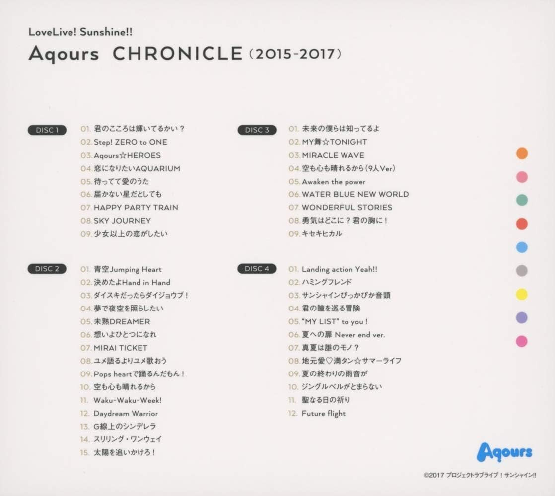New Love Live! Sunshine!! Aqours CHRONICLE (2015~2017) (Normal Edition) Japan CD