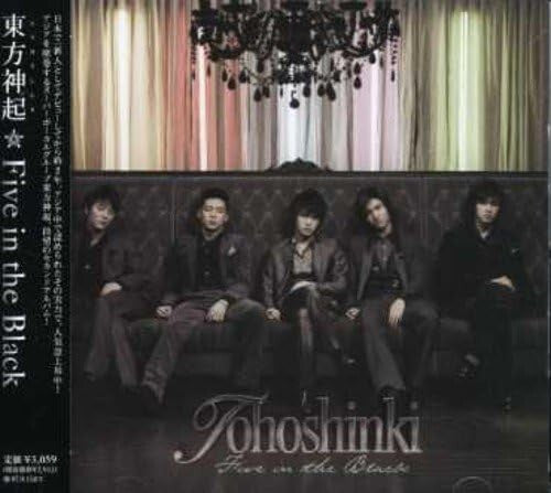 New TOHOSHINKI Five in the Black JAPAN CD