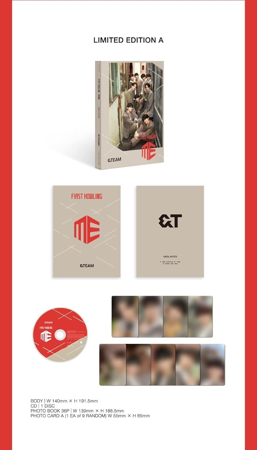 &TEAM First Howling : ME First Limited Edition Type A CD Photo Book Card New