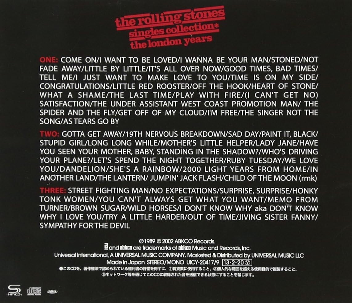 The Rolling Stones - Singles Collection: London Years (3 x SHM-CD) NEW