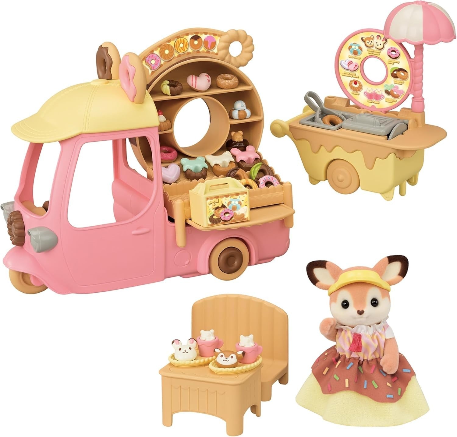 Sylvanian Family Yuenchi Omiseya [Otoko! Delicious Donut Wagon] Mi -93 ST NEW