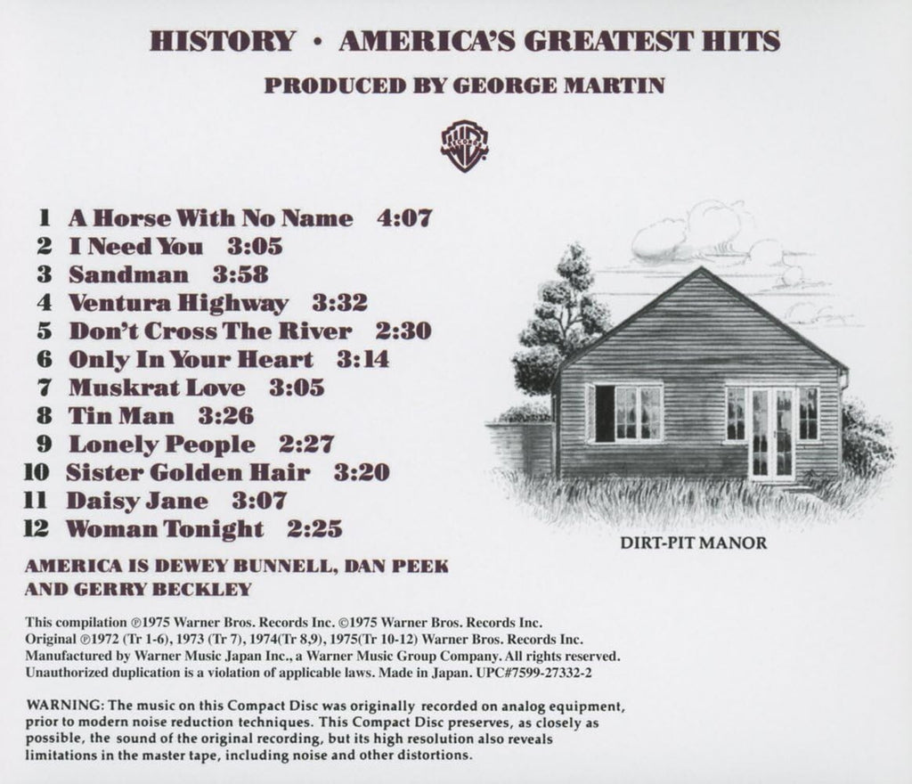 New America CD(SHM-CD) History Americas Greatest Hits Japan OBI