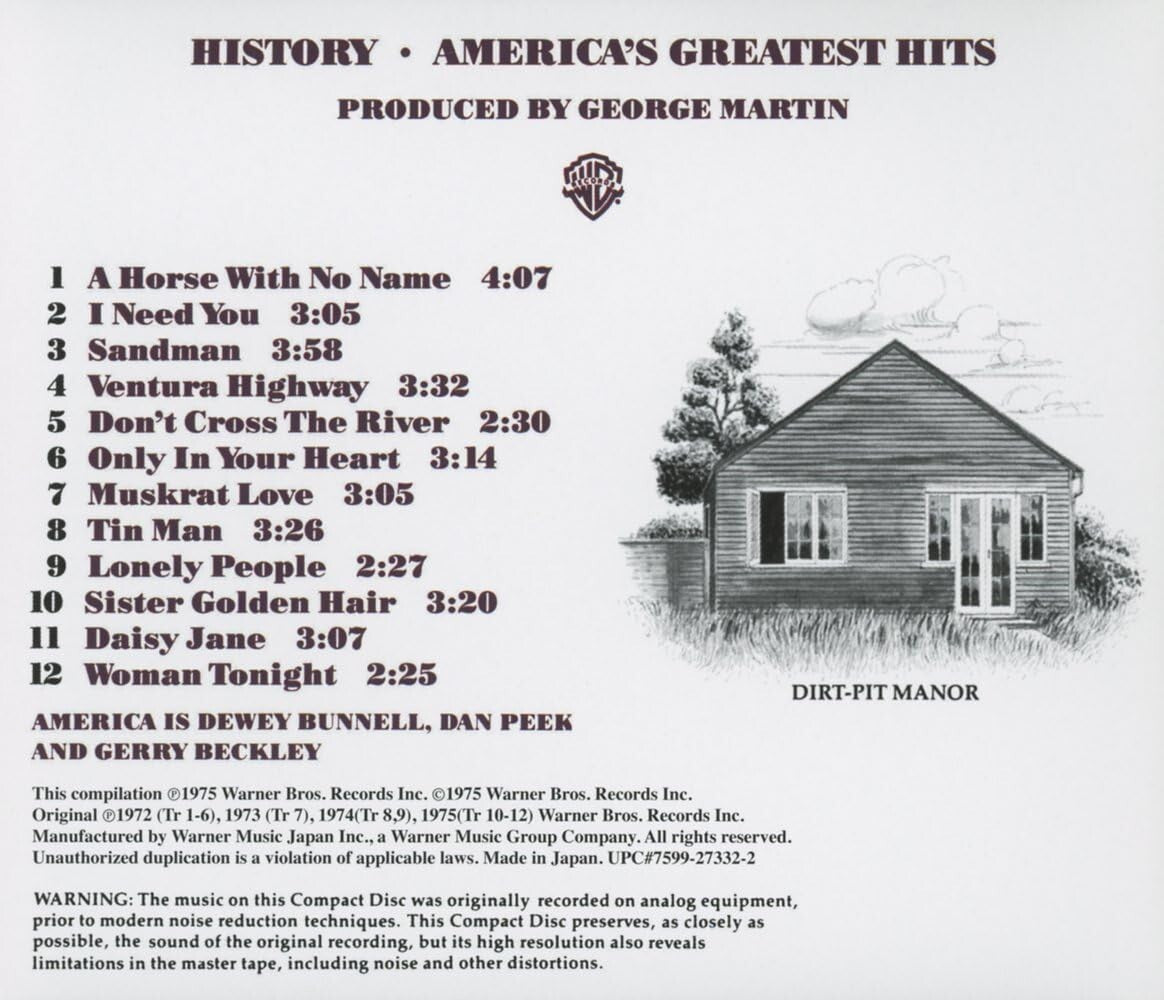 New America CD(SHM-CD) History Americas Greatest Hits Japan OBI