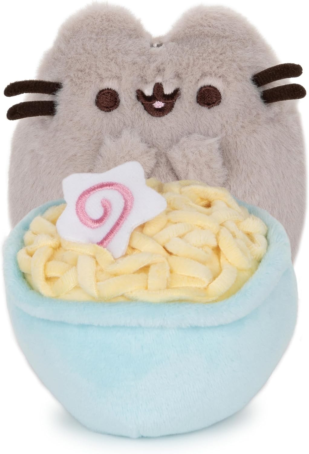 GUND Pusheen the Cat 10 year anniversary DX ramen bowl, a cute stuffed cat NEW