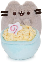 GUND Pusheen the Cat 10 year anniversary DX ramen bowl, a cute stuffed cat NEW