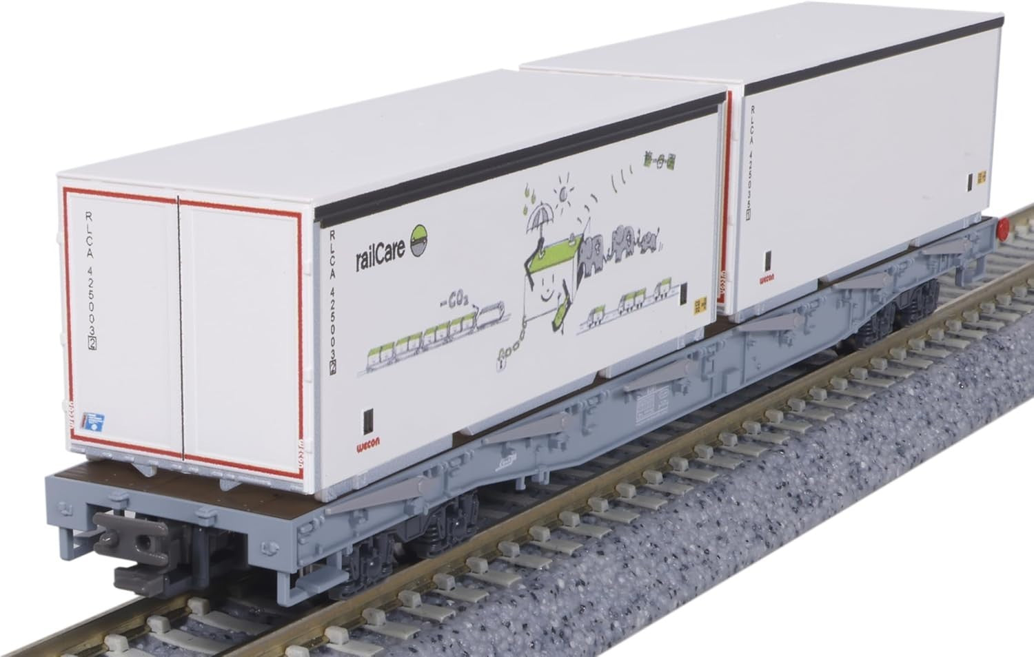 Kato RhB Rw Bogie Stake Wagon Set (4) w/Container Load VI K10-1892 N Gauge NEW