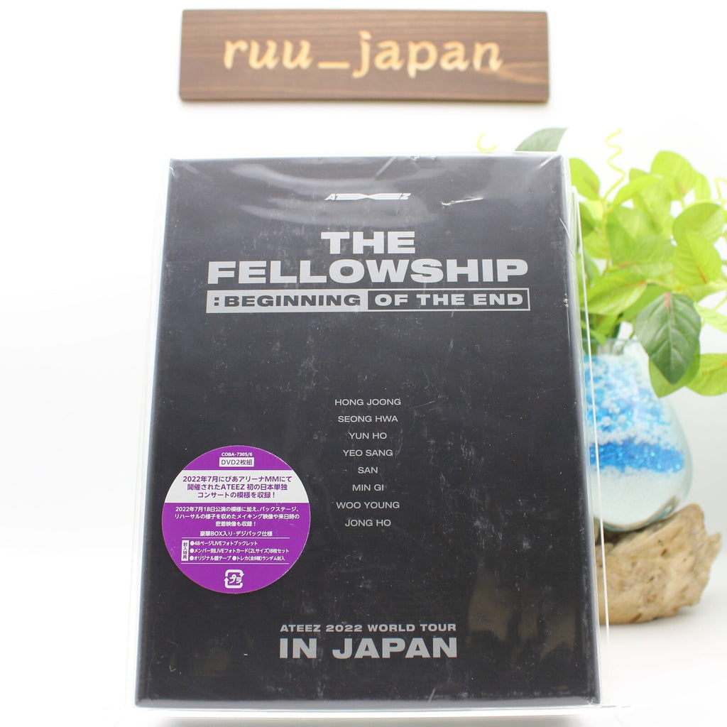 ATEEZ 2022 WORLD TOUR THE FELLOWSHIP BEGINNING OF THE END IN JAPAN 2 DVD NEW