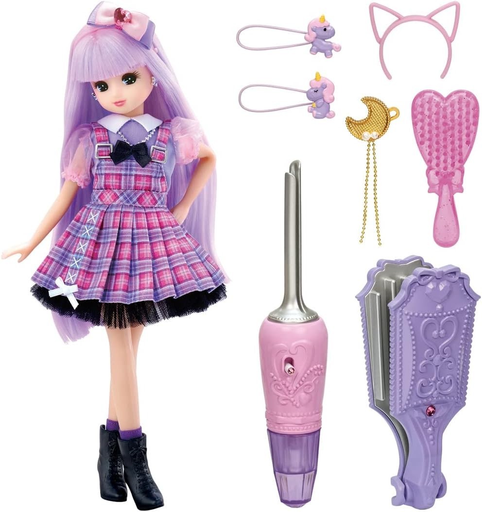 Takara Tomy Plastic Licca-chan Doll Niji Kyun Karl Licca-chan Dress-up NEW