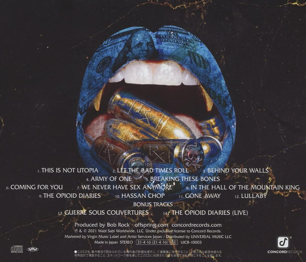 4BT THE OFFSPRING LET THE BAD TIMES ROLL WITH BONUS TRACKS  JAPAN CD new