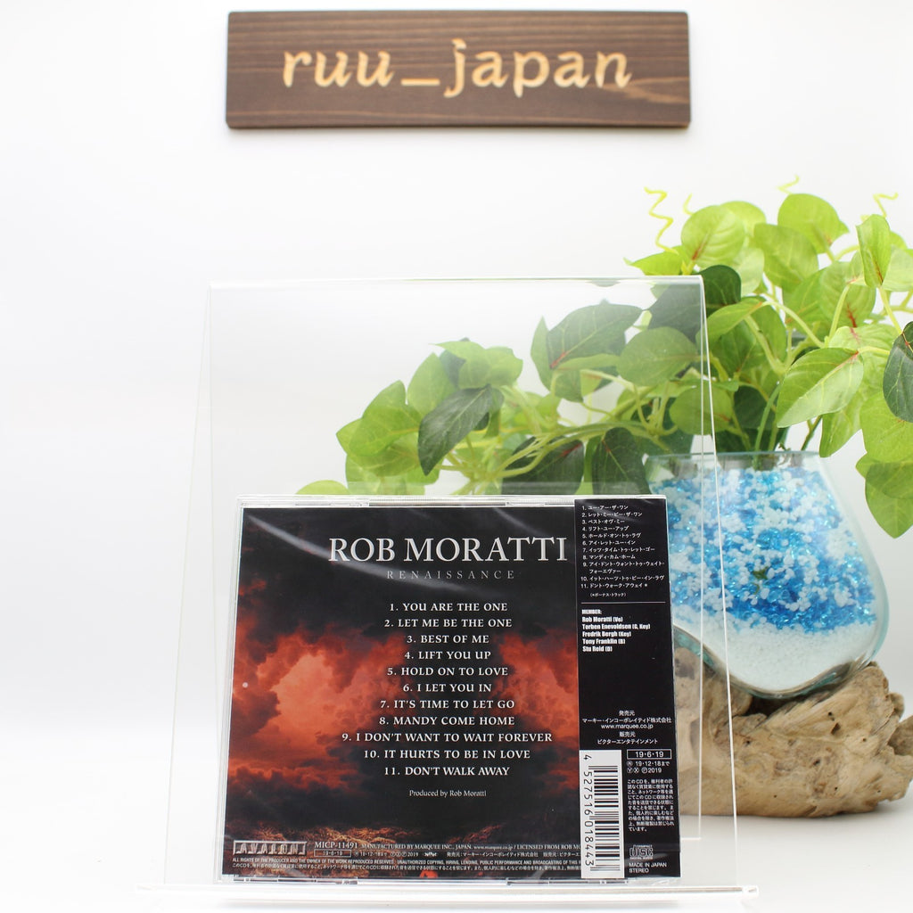 New 2019 JAPAN CD ROB MORATTI RENAISSANCE  WITH BONUS TRACK